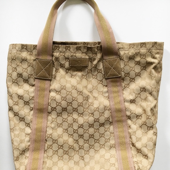 gucci metallic tote bag